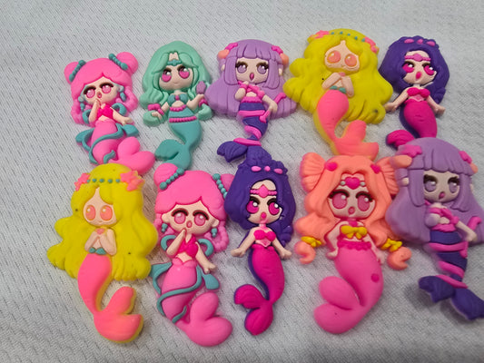 Mermaids croc charms -  $7/10pcs