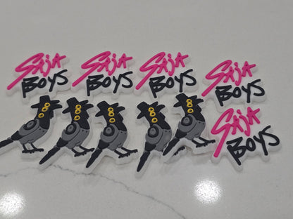 Saja boys and bird croc charms-  $7/10pcs