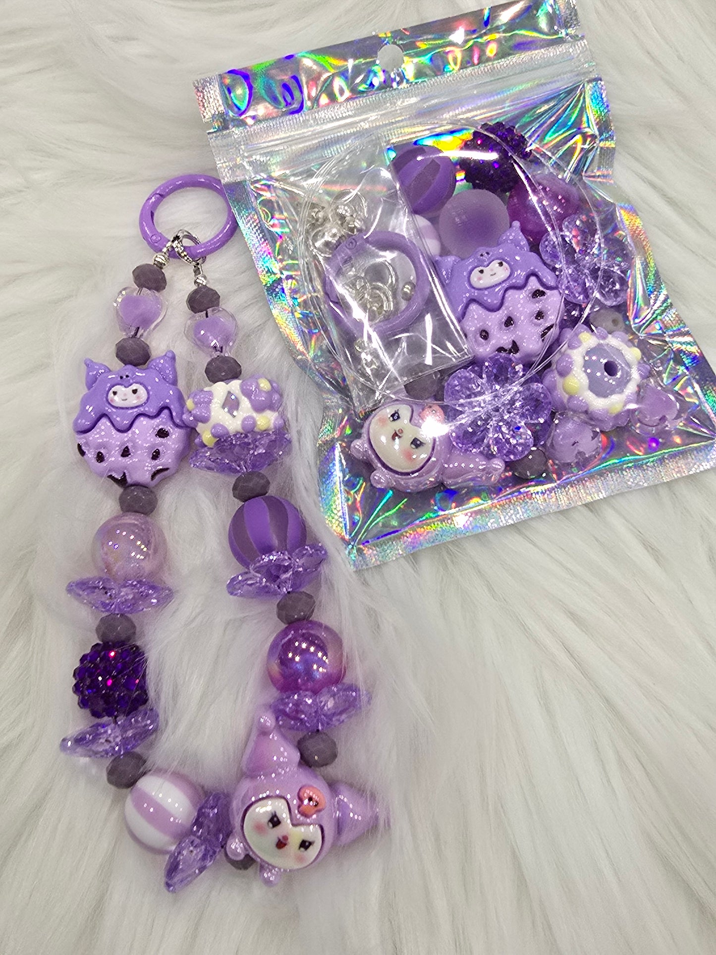 DIY Phone & Bag Keychain Kit – Kuko purple cookie