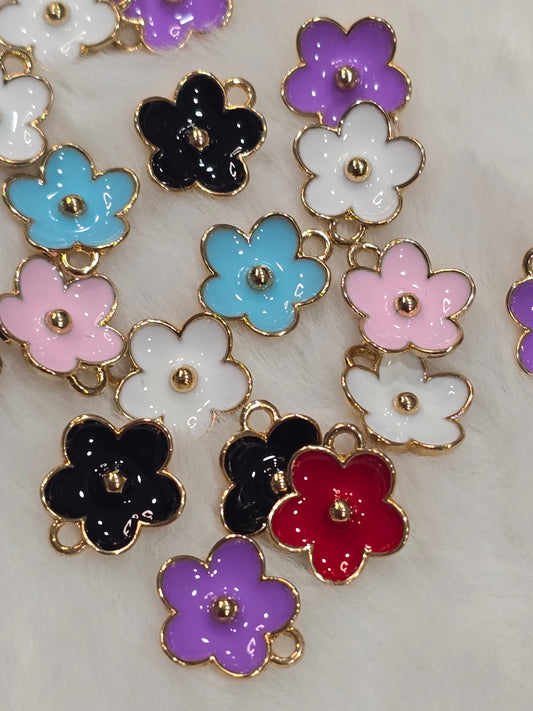 Floral- Metal pendant charms