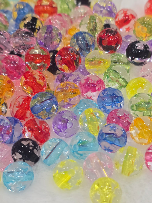 10mm gliterry beads