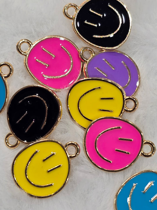 Smiley- Metal pendant charms