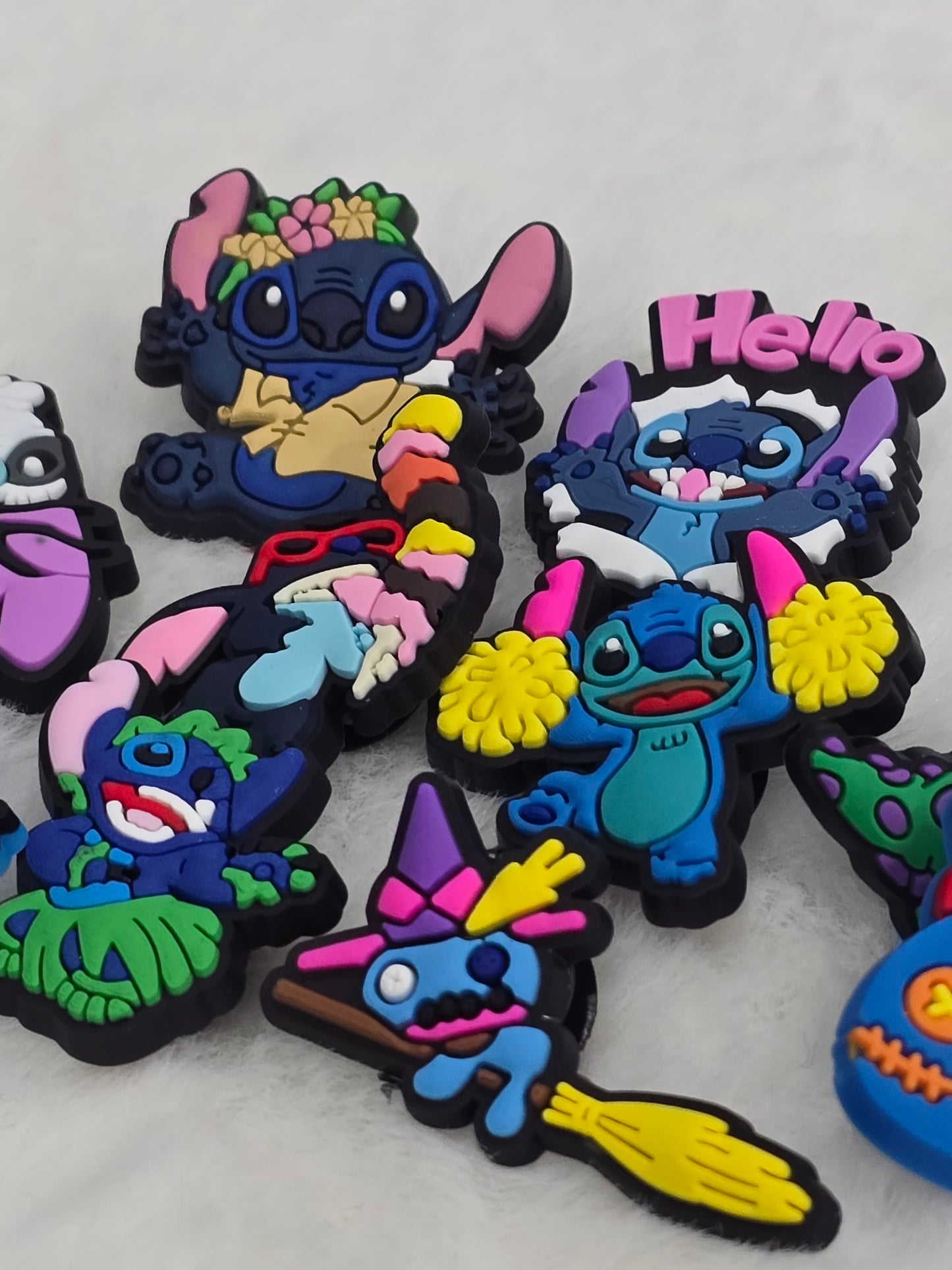 Croc Charms bundle-Blue Stitch mix- $7/10pcs