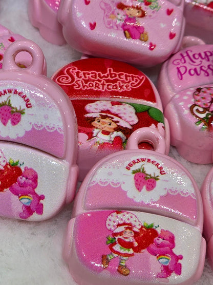 Strawberry shortcake backpack-  3D charms