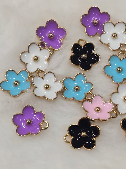 Floral- Metal pendant charms