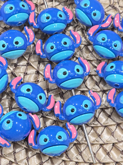 3D Blue Ailen - 5pcs/pack