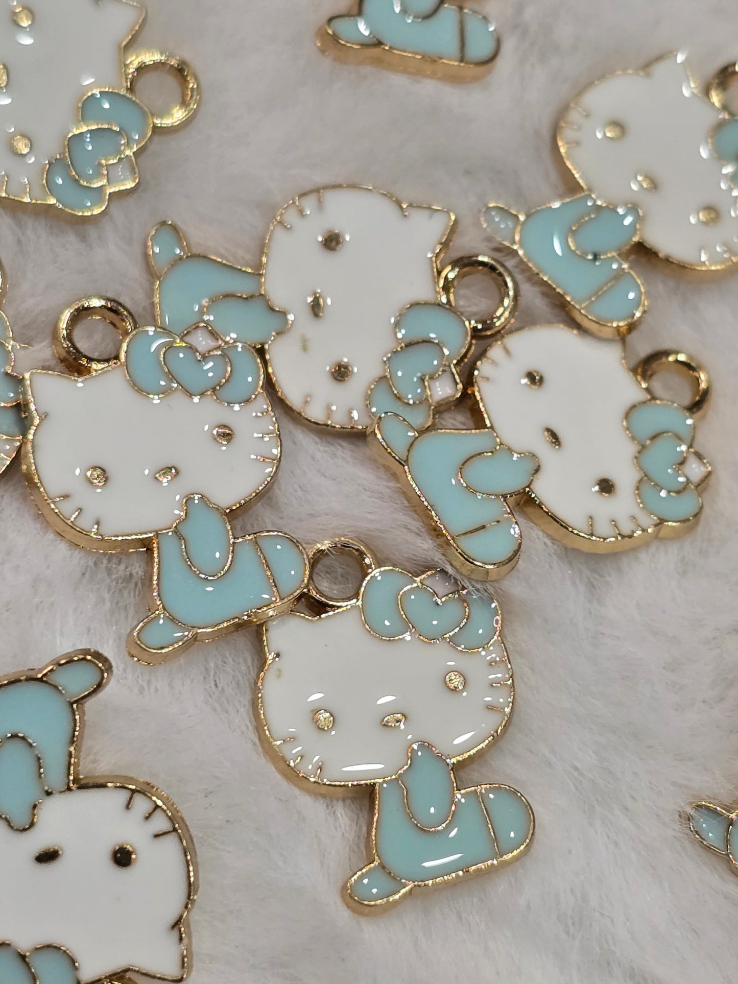 HK light green- Metal pendant charms