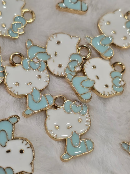 HK light green- Metal pendant charms