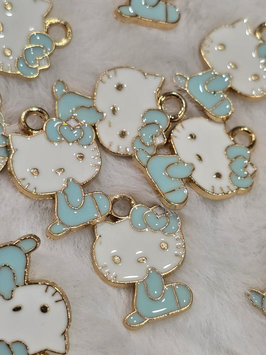 HK light green- Metal pendant charms