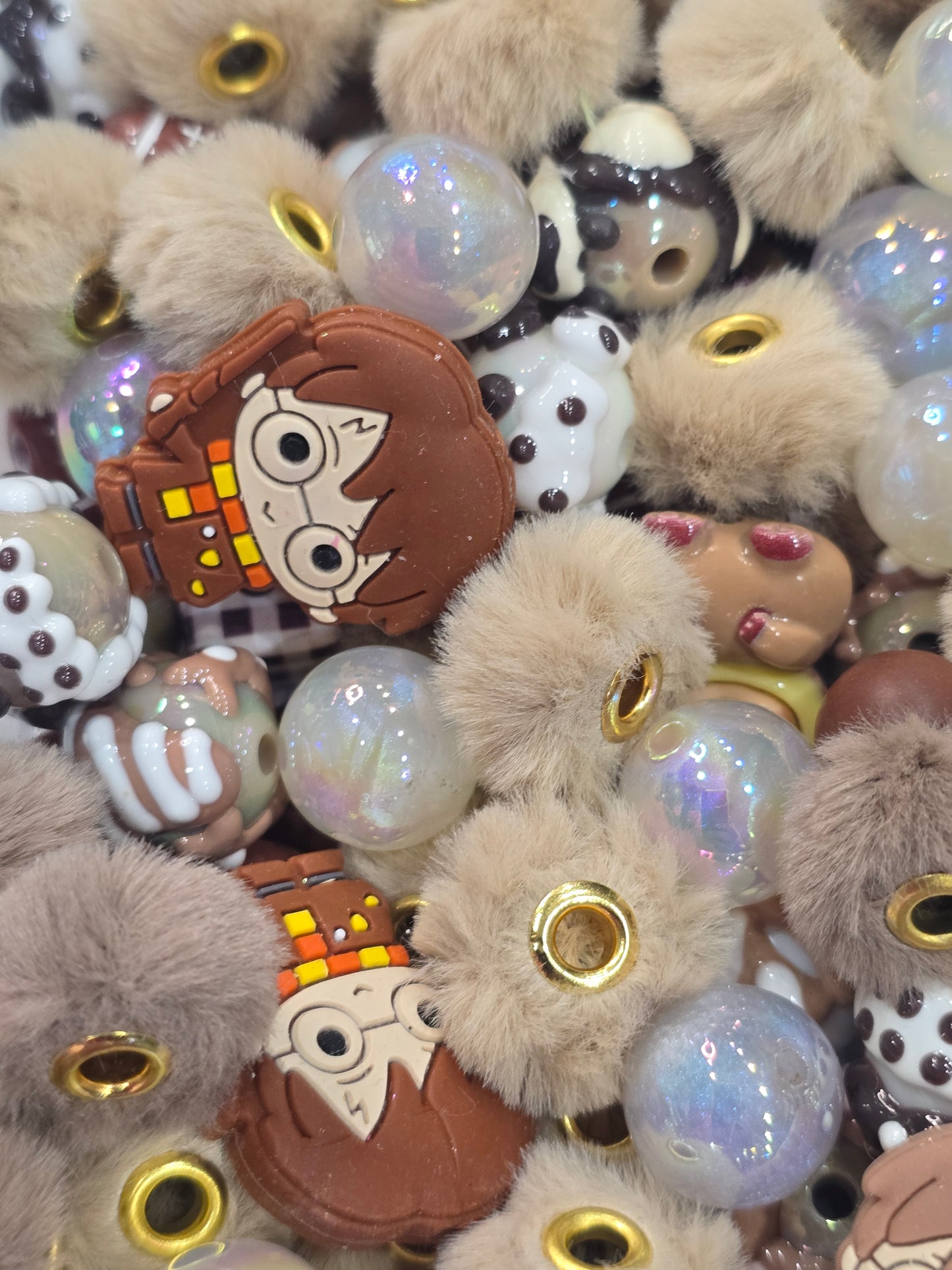 Brown Mix beads and focals