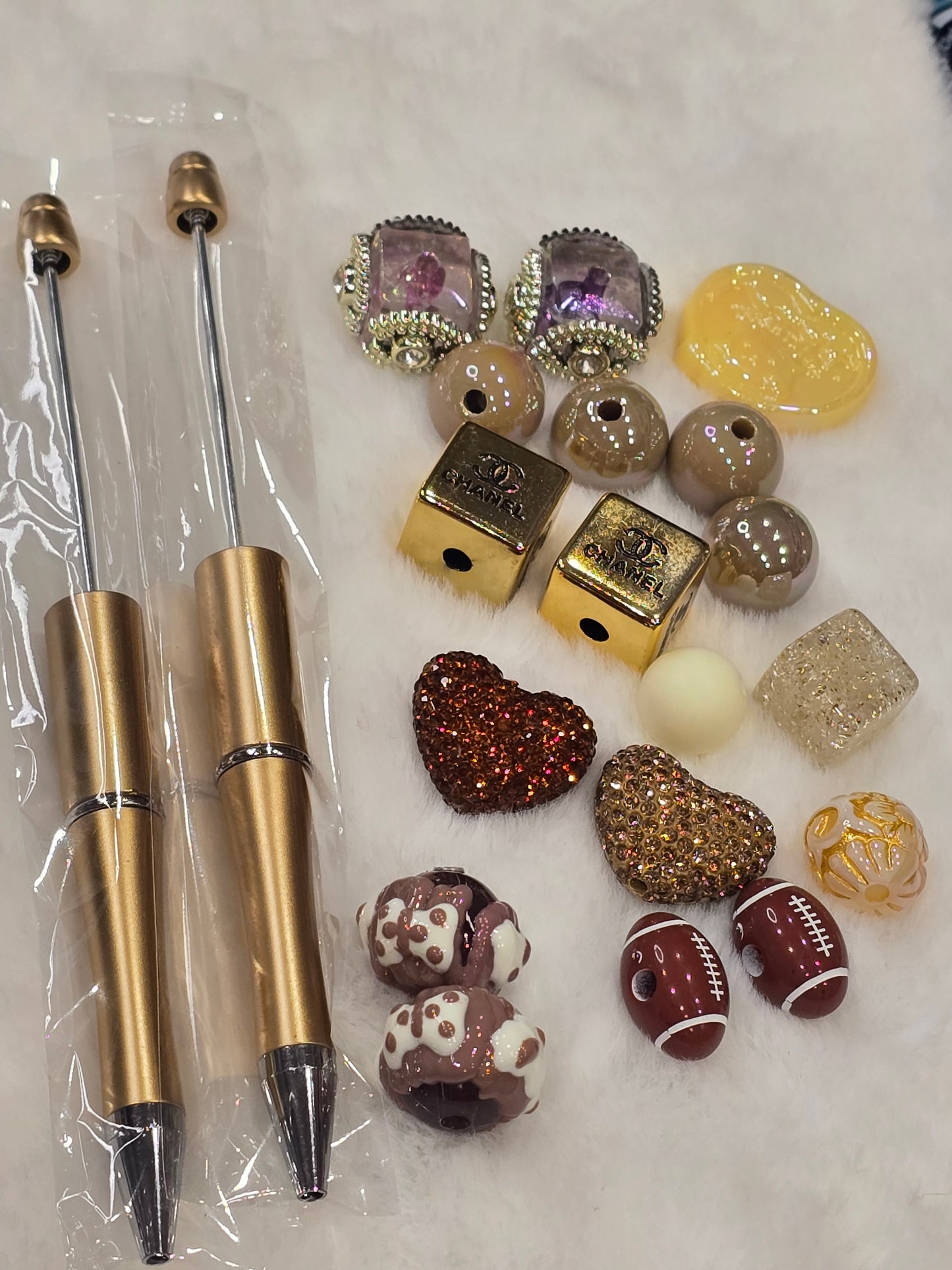 DIY Beadable pens Kit Brown