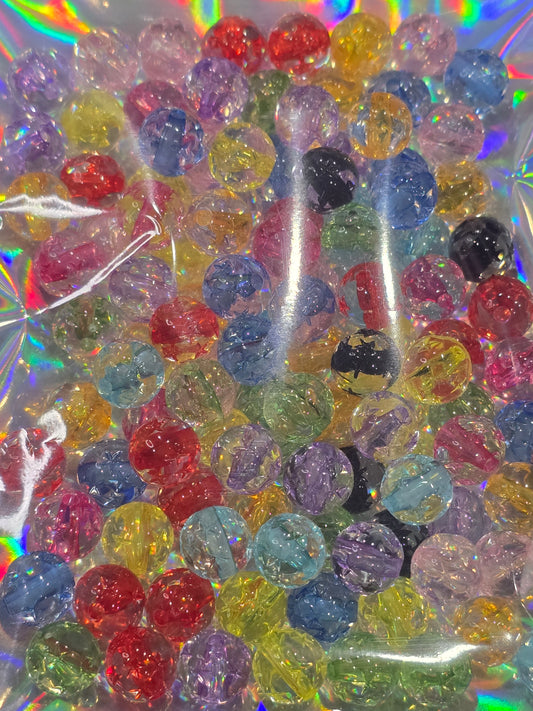 10mm gliterry beads