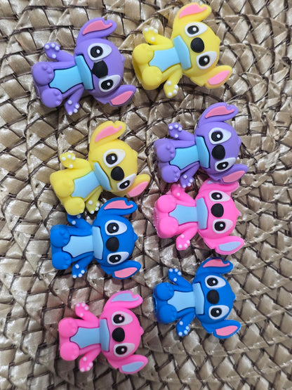 Stitches in Blue,Pink, Yellow ,purple set Pen/Pencil Topper