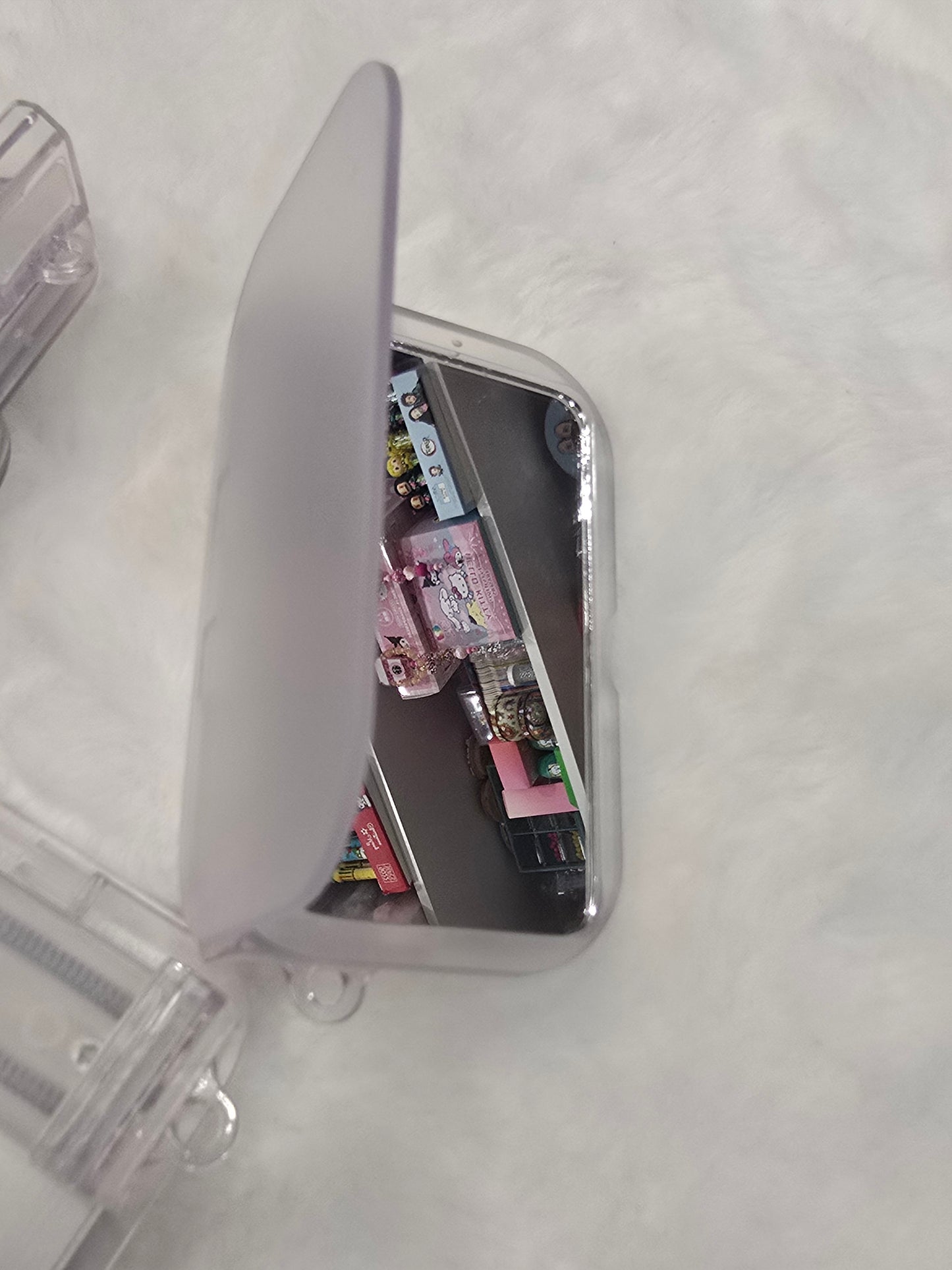 DIY Phone Stand Clip with Mirror