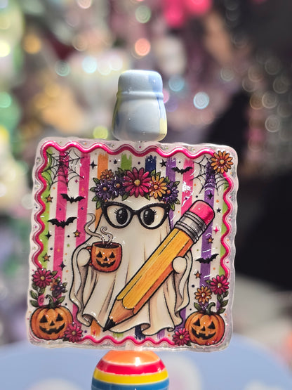 Acrylic Focal beads- Ghost pencil