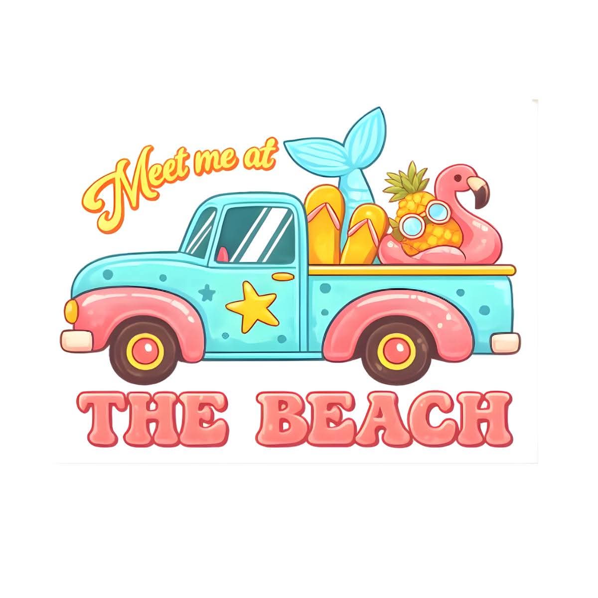 Summer vibes collection -DTF TRANSFER Prints  10 x 10 inches