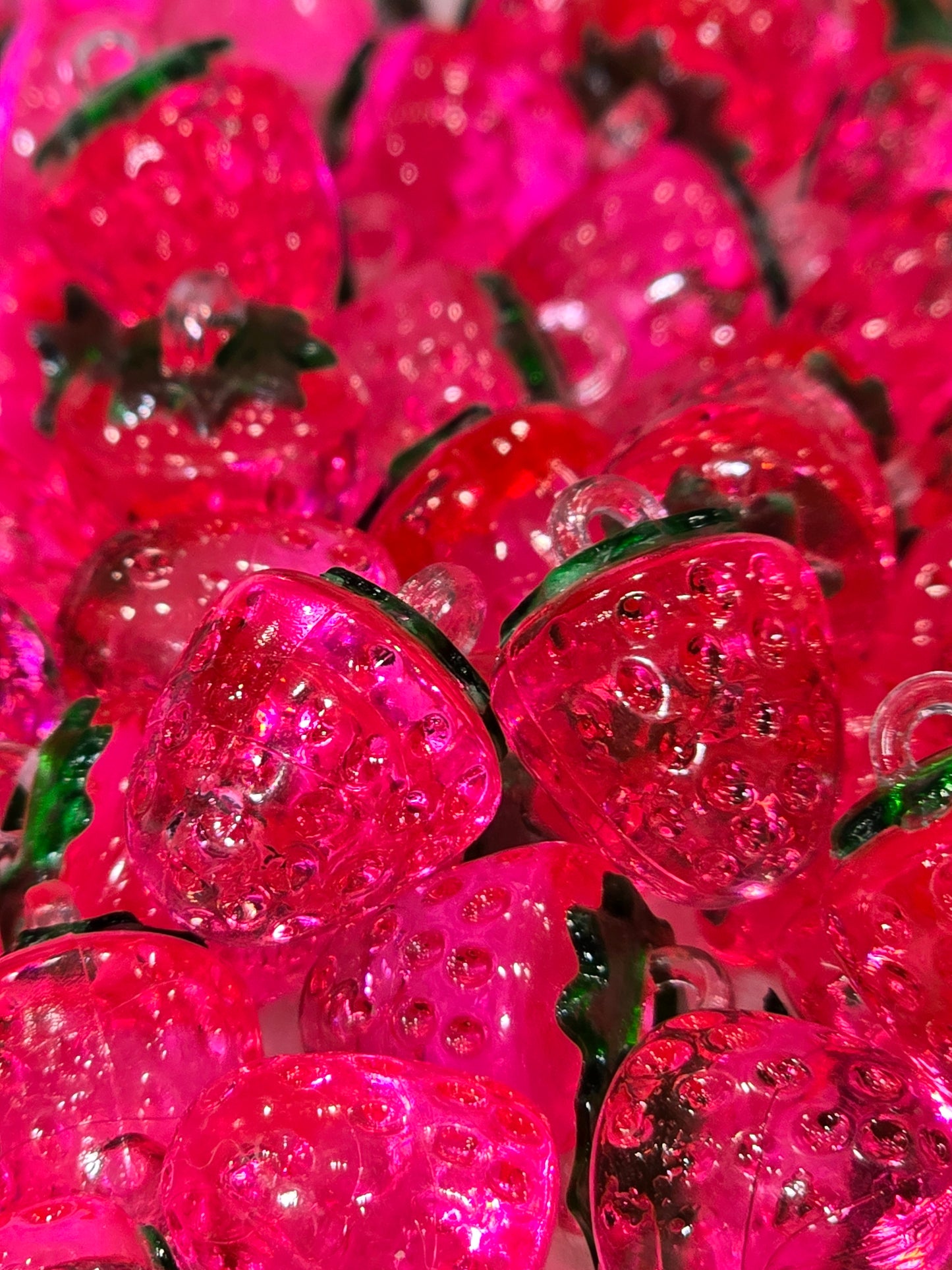 Strawberry - 3D Acrylic Pendant