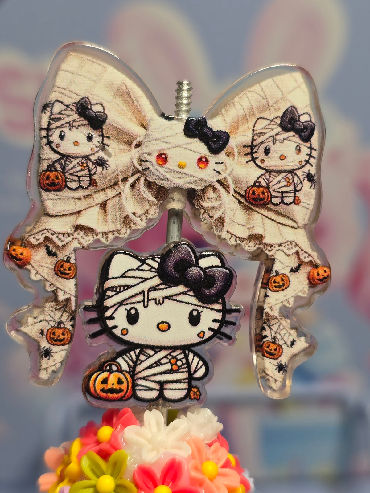 Acrylic bow set Focal- Halloween HK