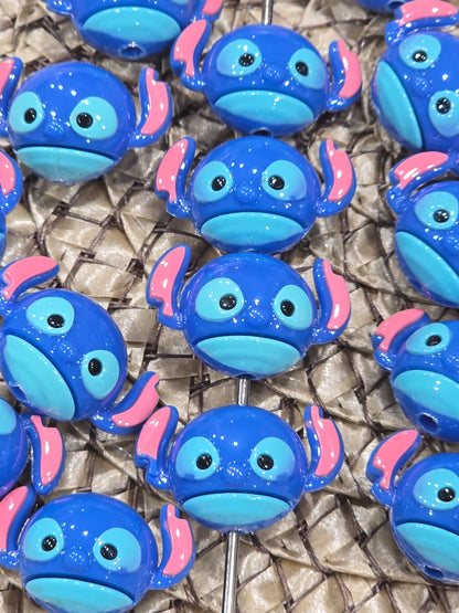 3D Blue Ailen - 5pcs/pack