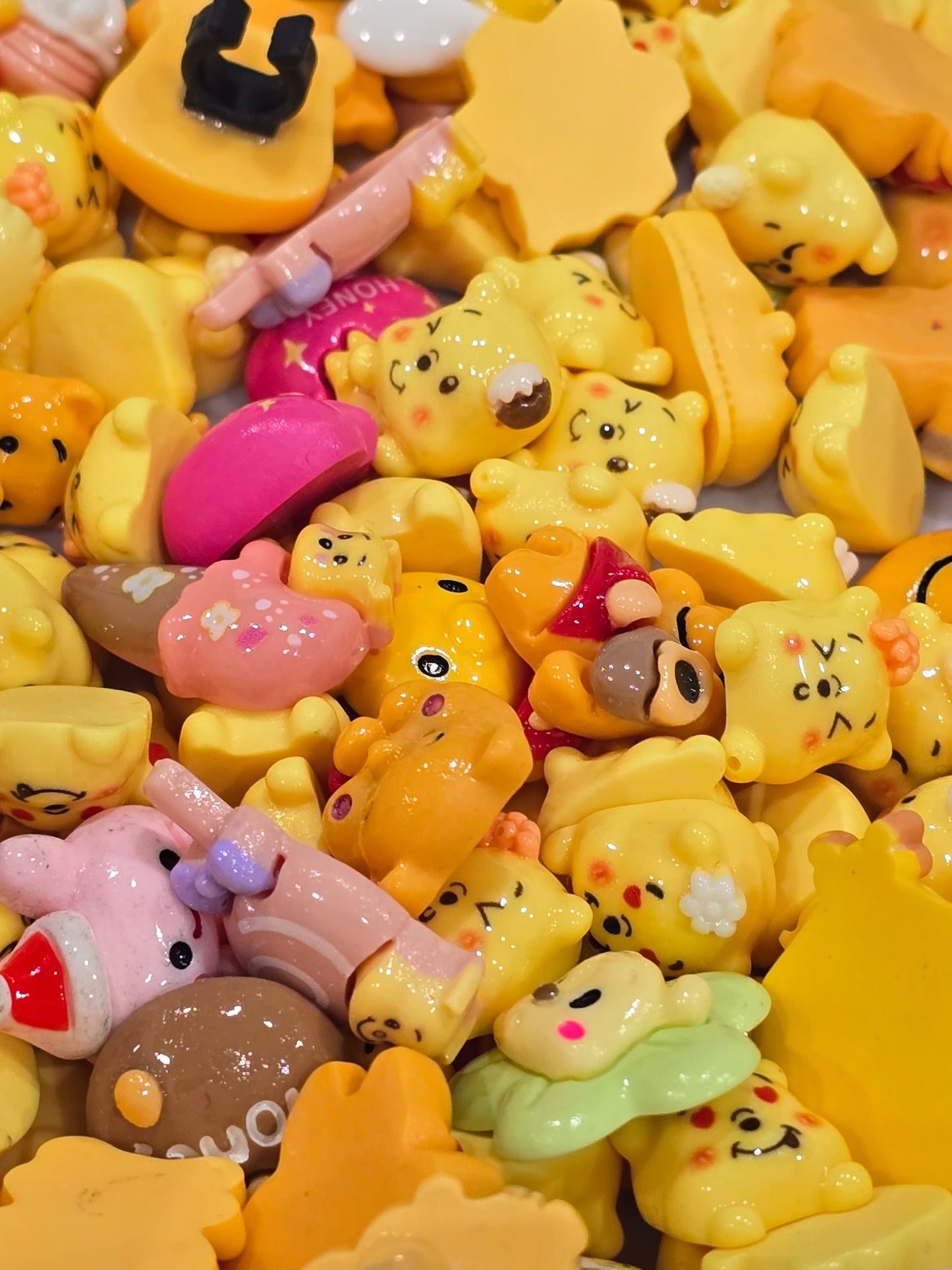 Pooh bear Acrylic mix charms