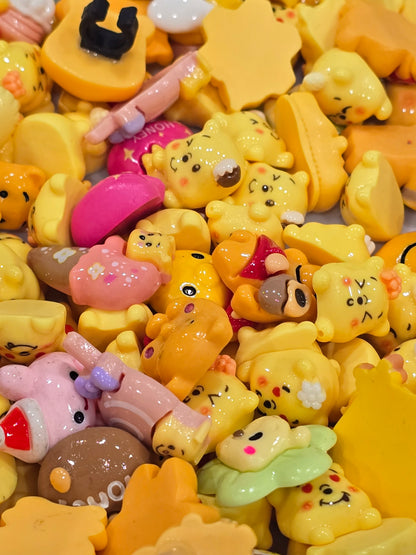 Pooh bear Acrylic mix charms