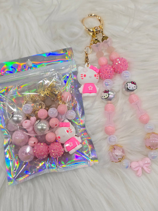 DIY Phone & Bag Keychain Kit – HK with 3D charm