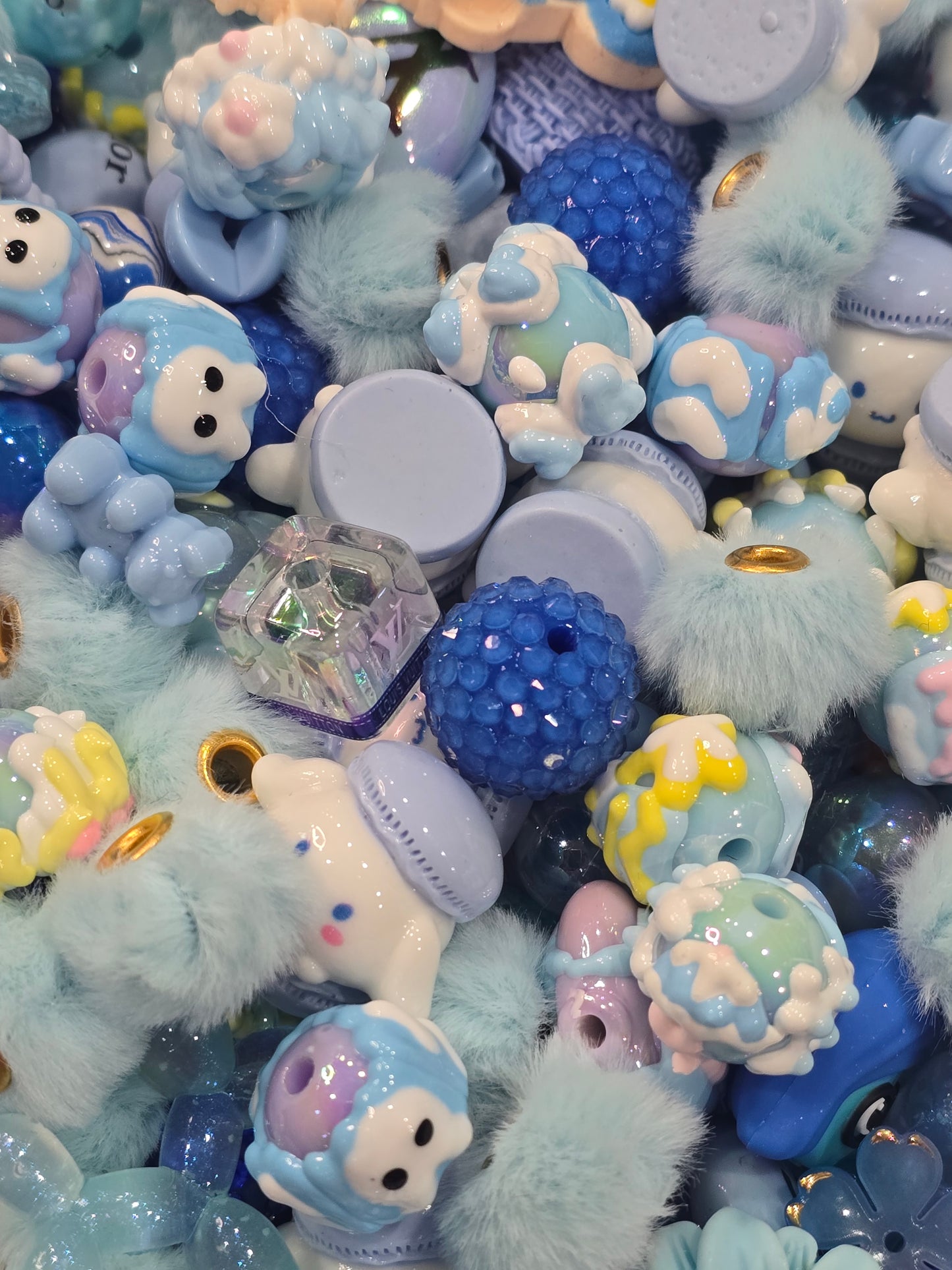 Blue Mix beads and focals