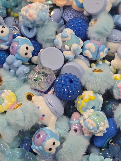 Blue Mix beads and focals
