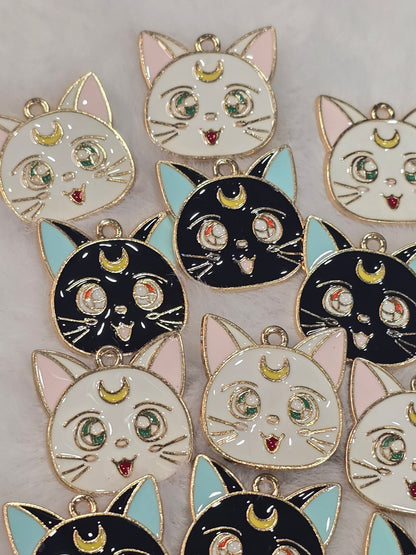 Sailor Moon Cat -Metal Charm Pendant