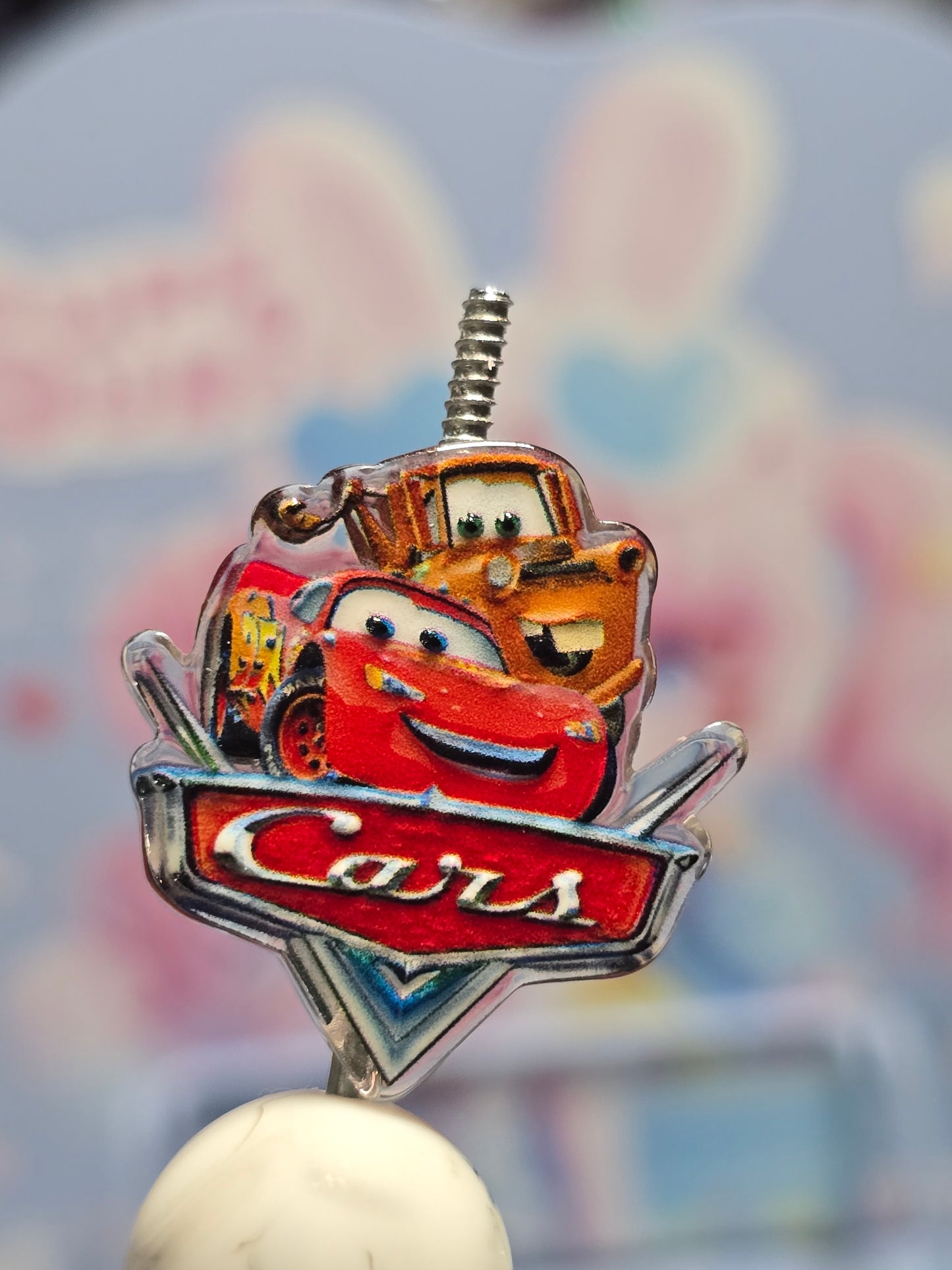 Acrylic Focal beads- Cars