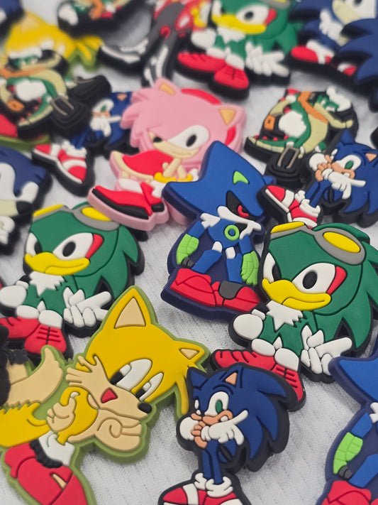Sonic Croc Charms-  $7/10pcs