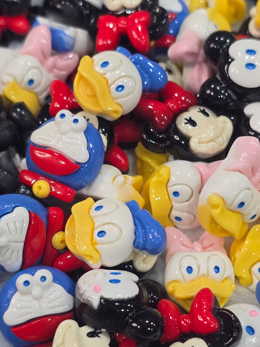 Disney ducks flat back charms