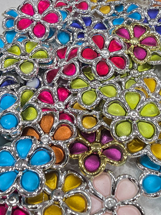 5 hole flower beads