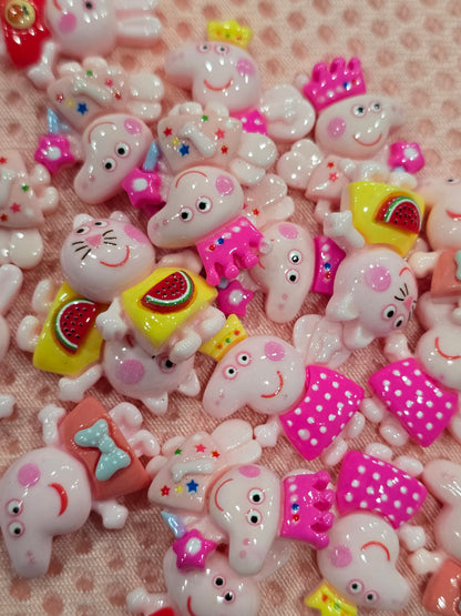 Peppa pig mix charms