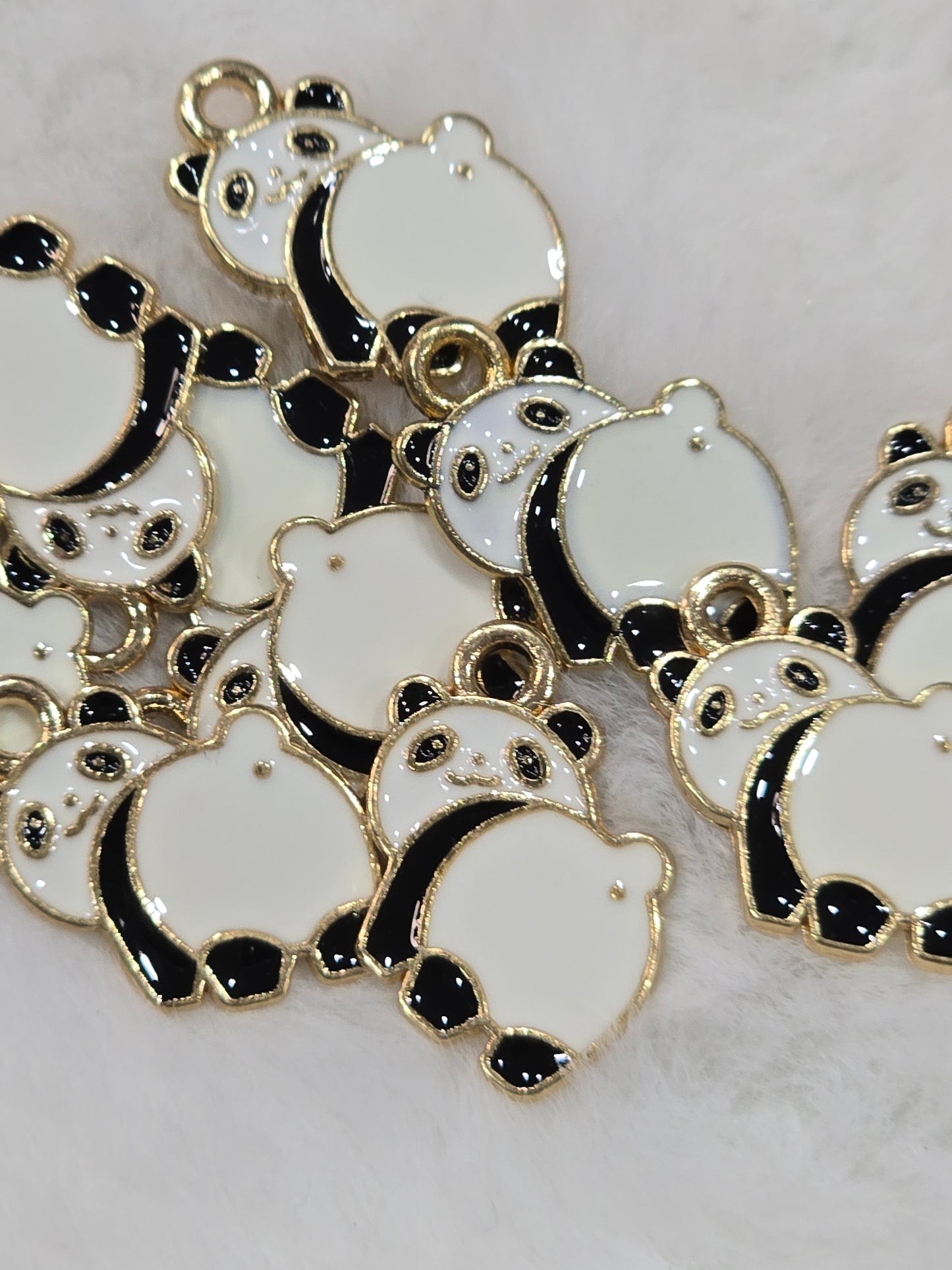 Cute panda Metal pendant charms