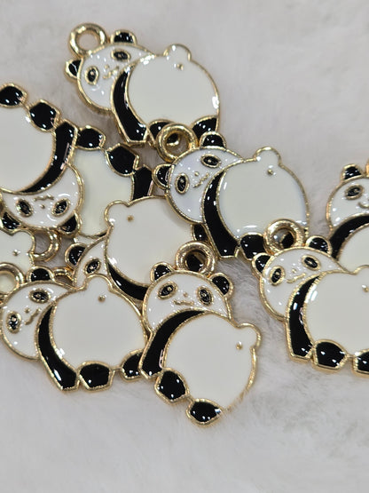 Cute panda Metal pendant charms
