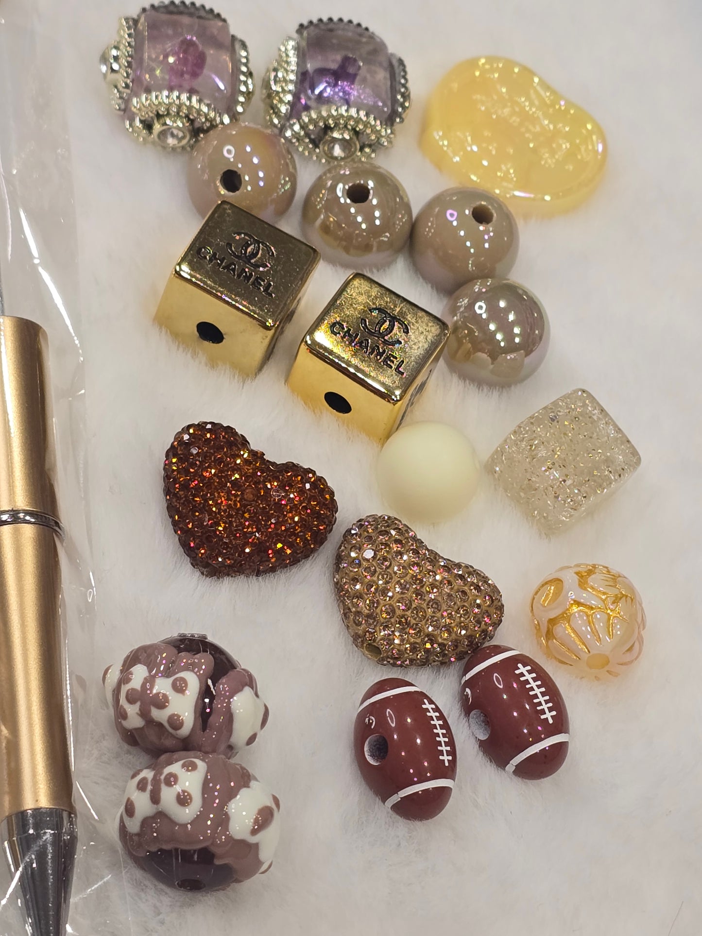 DIY Beadable pens Kit Brown