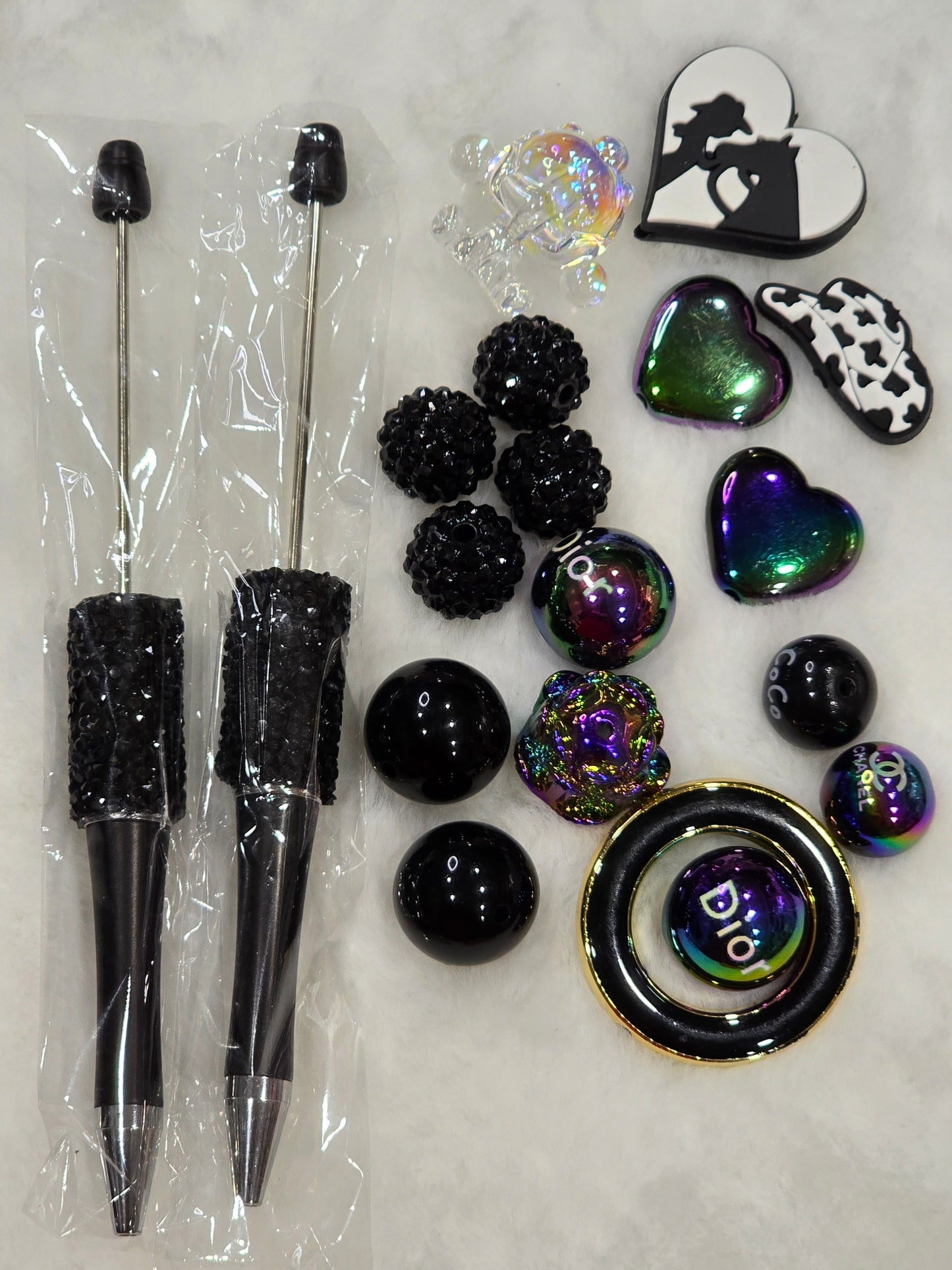 DIY Beadable pens Kit Fancy Black