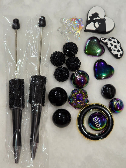 DIY Beadable pens Kit Fancy Black