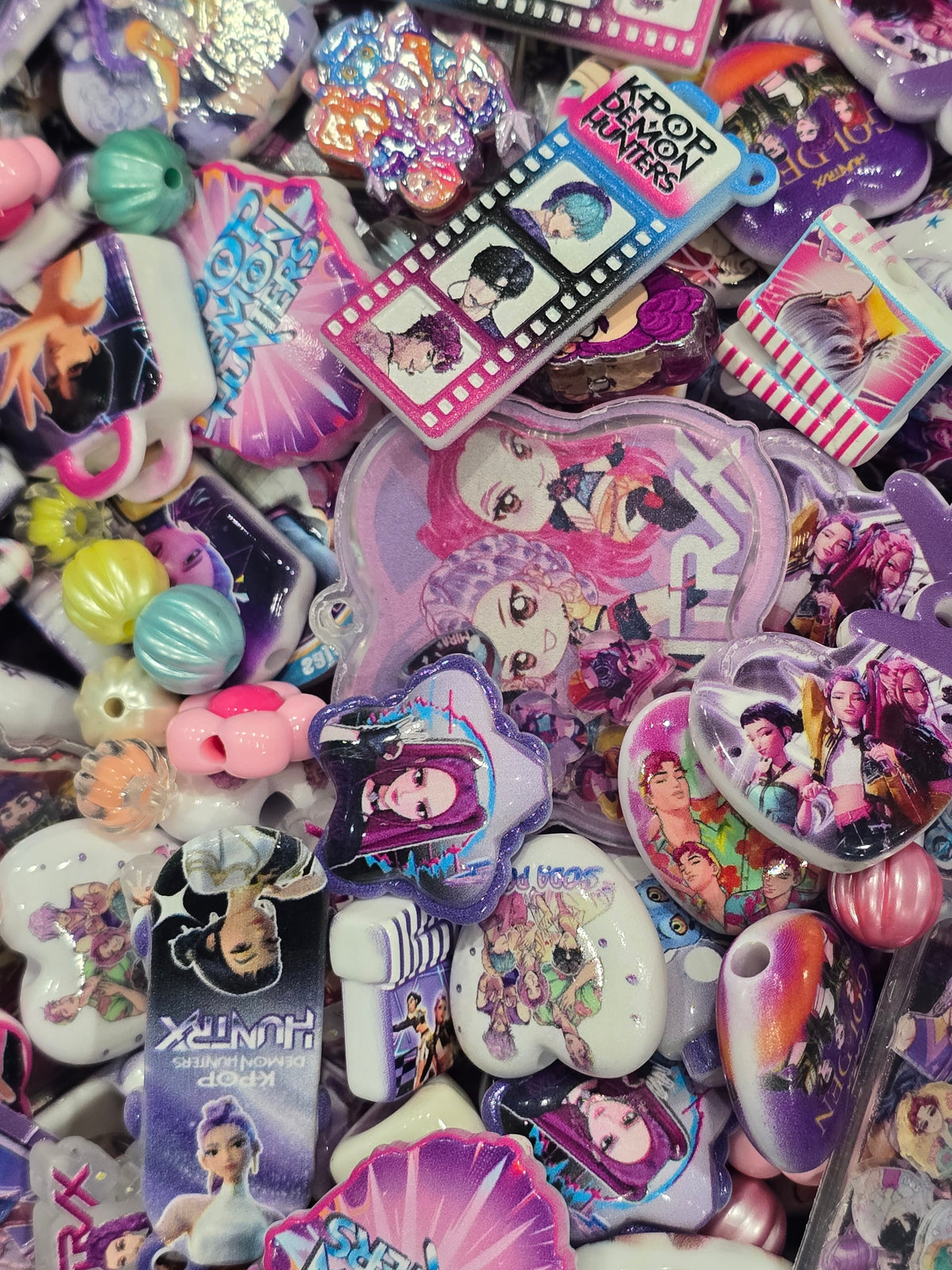 Character Theme Mix Beads- Kpop Demon Hunter Huntrix and Saja boys
