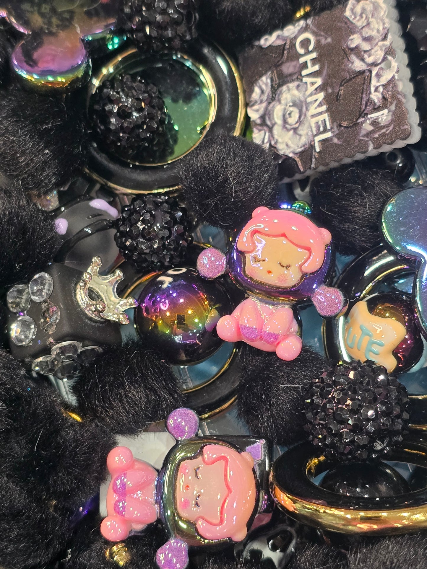 Black Mix beads and focals