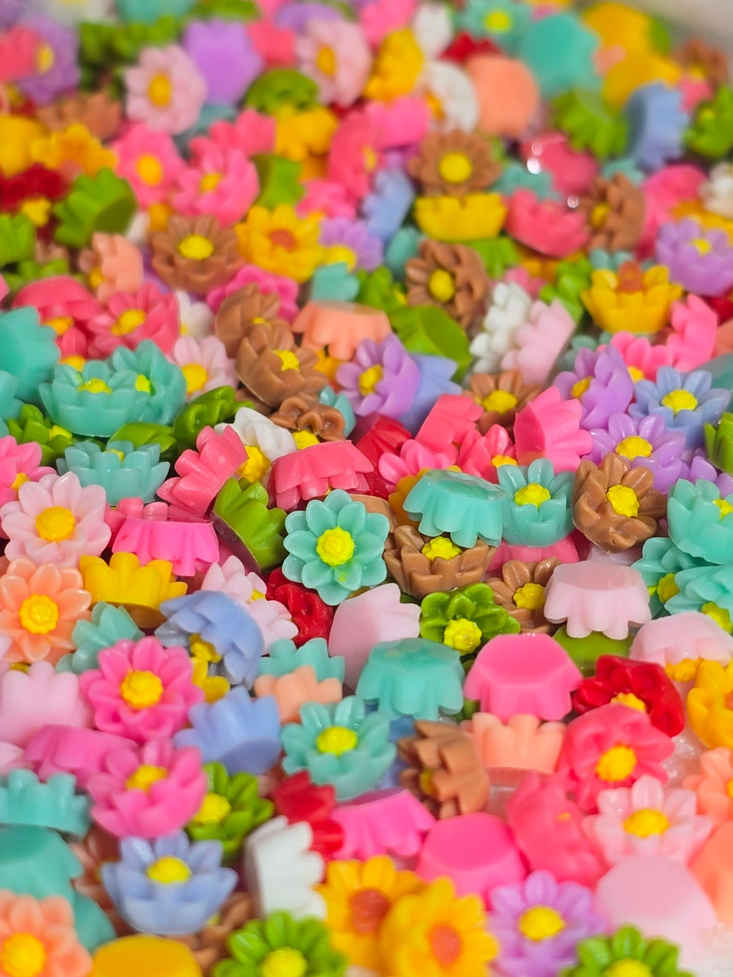 Pastel Roses- Small Decorative Charms 10grams