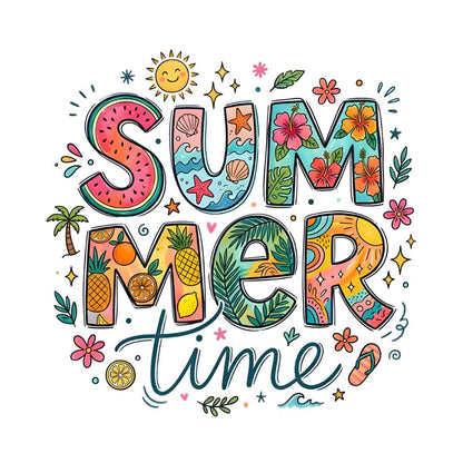 Summer vibes collection -DTF TRANSFER Prints  10 x 10 inches