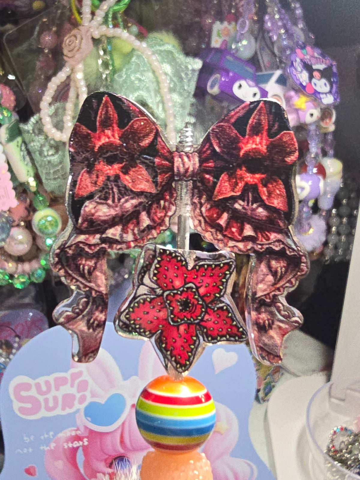 Acrylic bow set Focal- Stranger Things