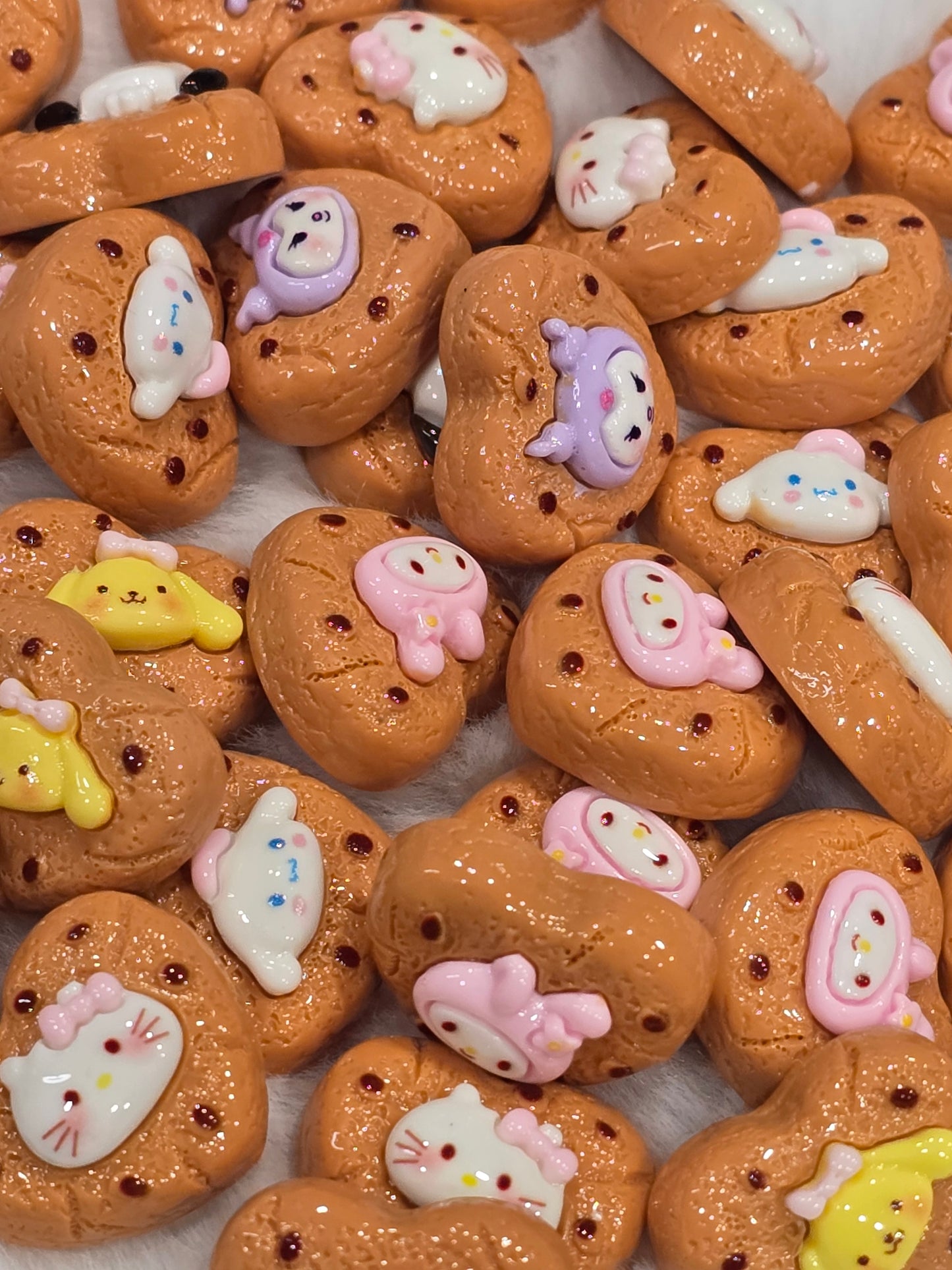 Heart cookie Flat back Charms