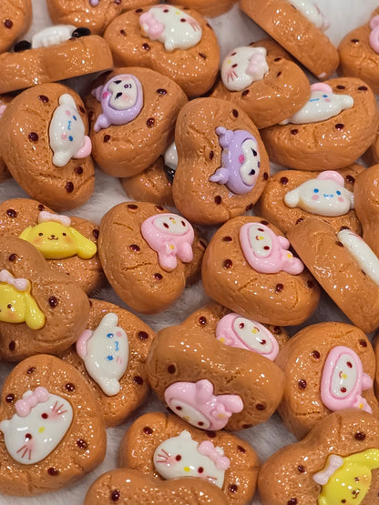 Heart cookie Flat back Charms