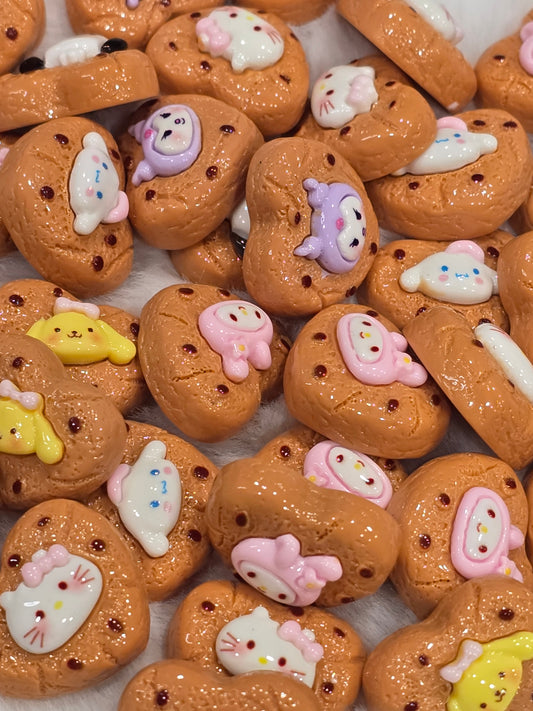 Heart cookie Flat back Charms