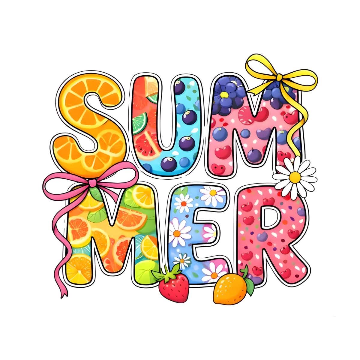 Summer vibes collection -DTF TRANSFER Prints  10 x 10 inches
