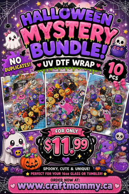 UV DTF Halloween Bundle- 10pcs