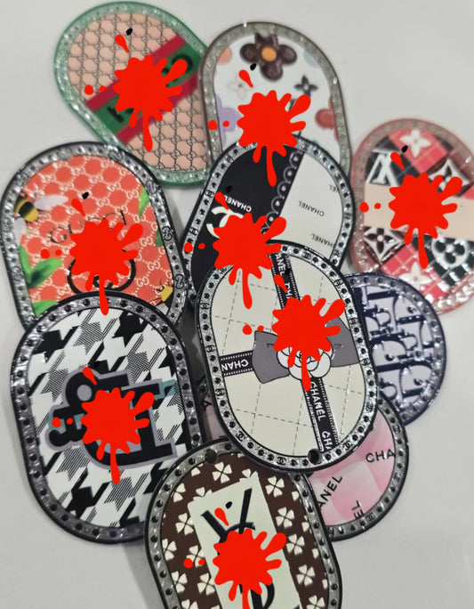 Luxury mix designer Acrylics pendants 10pcs